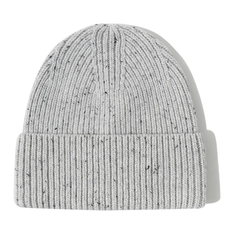 Men Women 100% Merino Wool Beanie Hats Winter Thermal Hat Cuffed Knit Ribbed Beanie Hiking Skiing One Size