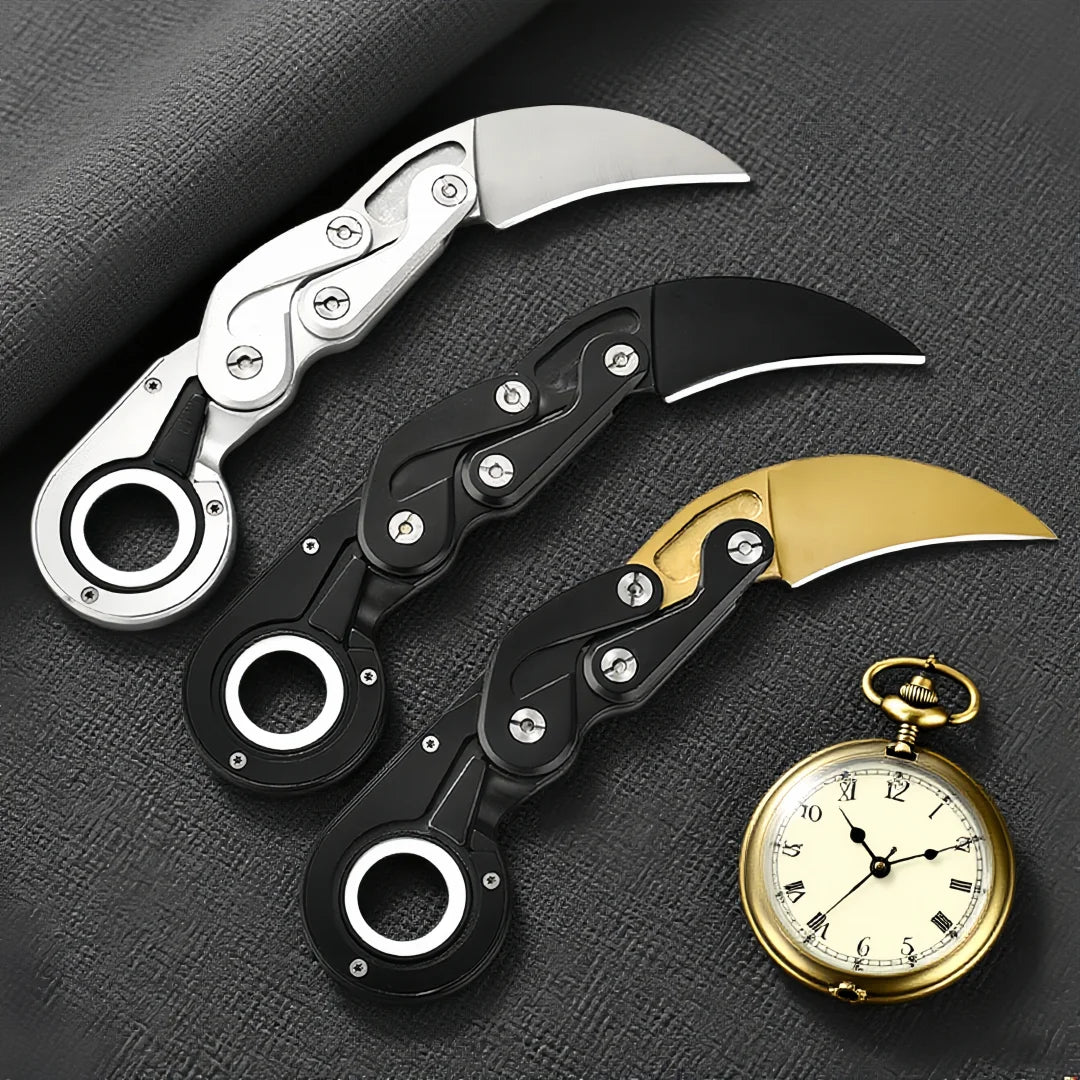 Unique structure and exquisite blade, EDC personalized folding knife, camping and hiking portable pocket knife, tool