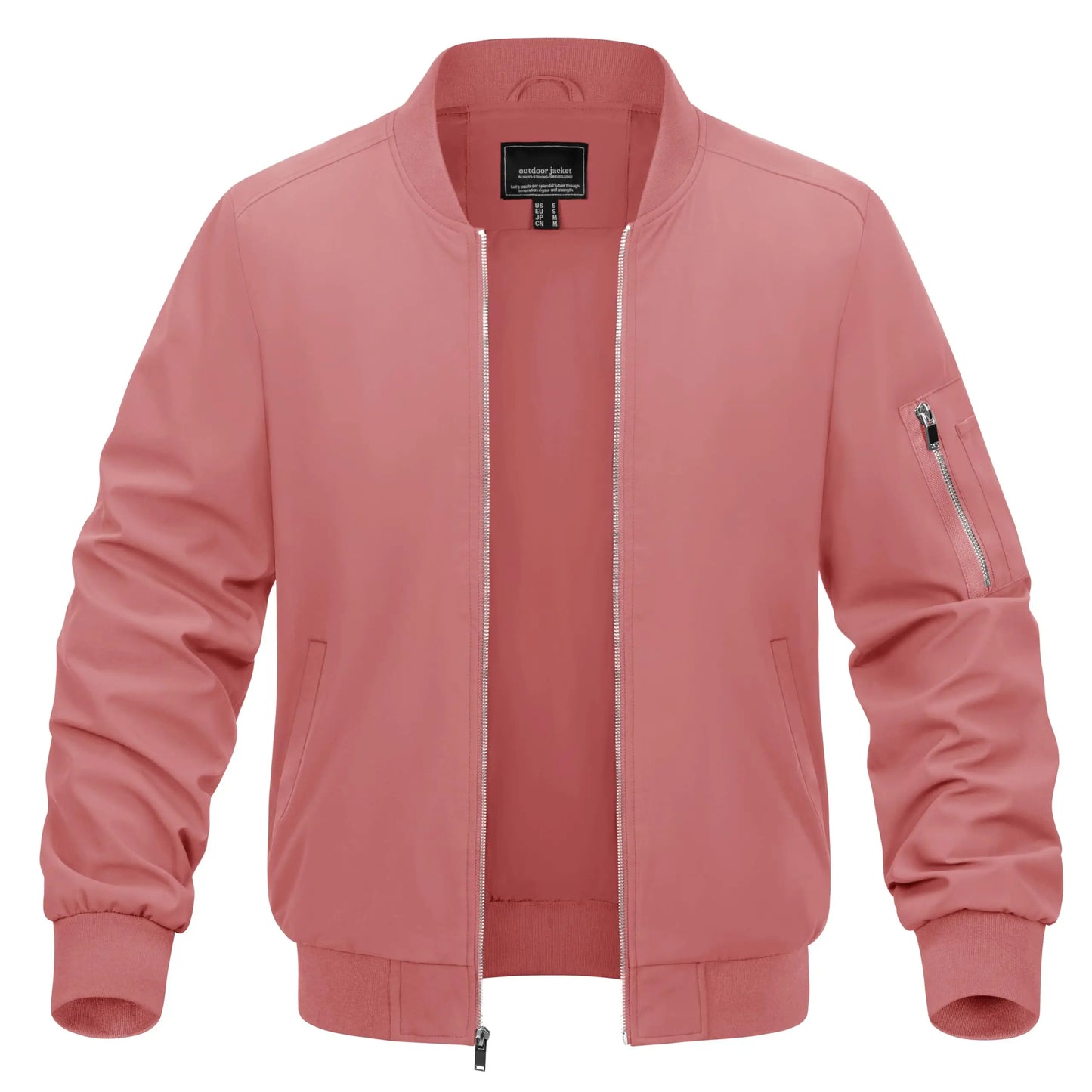 TACVASEN Spring Baseballl Jackets Mens Windbreaker Hiking Trekking Fishing Jackets Outdoor Full Zip Casual Coats Outwear Tops