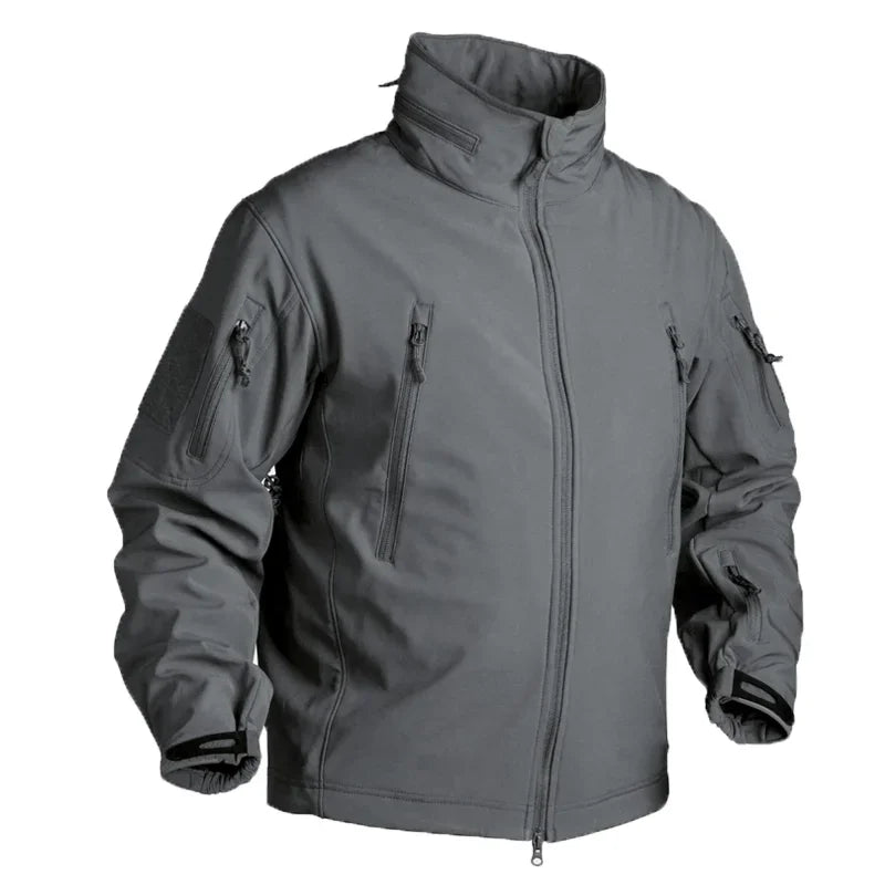 Outdoor Fleece Tactical Jackets Multicam Men Waterproof Hiking Working Outdoors Windbreaker Camping Jacket Combat Coat Hoodie