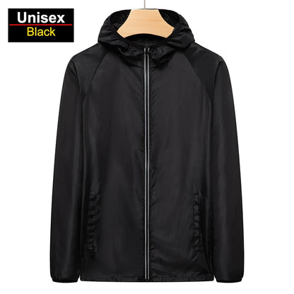CHRLCK Men's Hiking Jackets Waterproof Women Sun Protection Windbreaker Camping Climbing Outdoor Coat Unisex Portable Clothes
