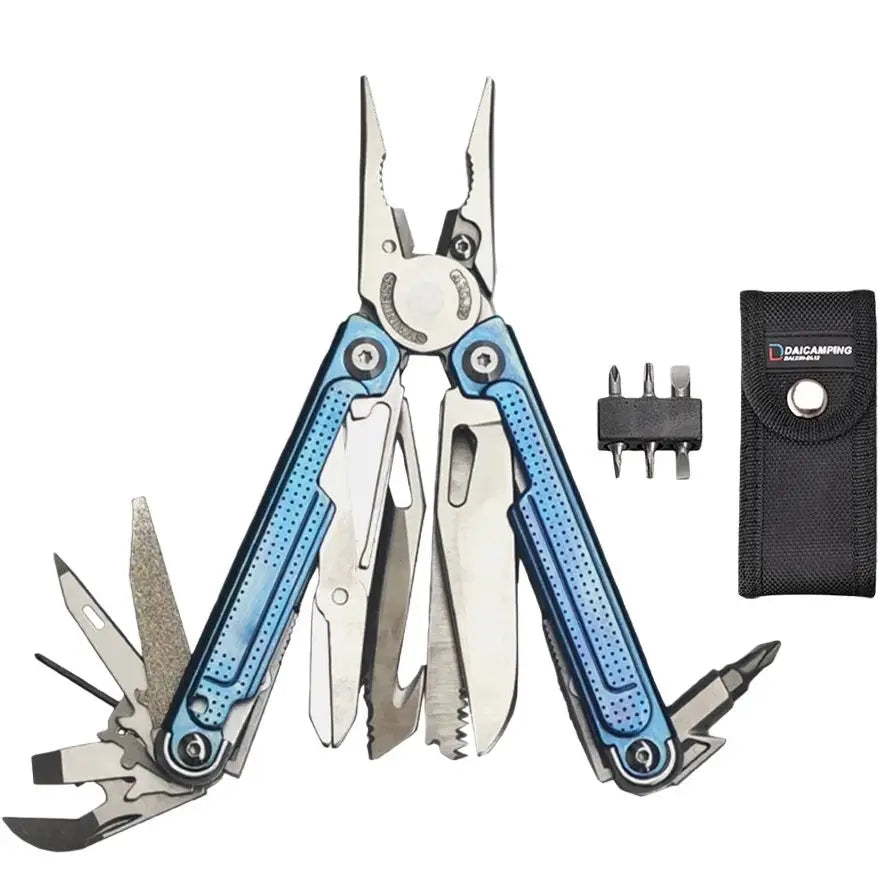 Daicamping DL7 Titanium Alloy Handle Outdoors Multi-tools Clamp Folding Knife EDC Combination Multi Tools Pliers Knives