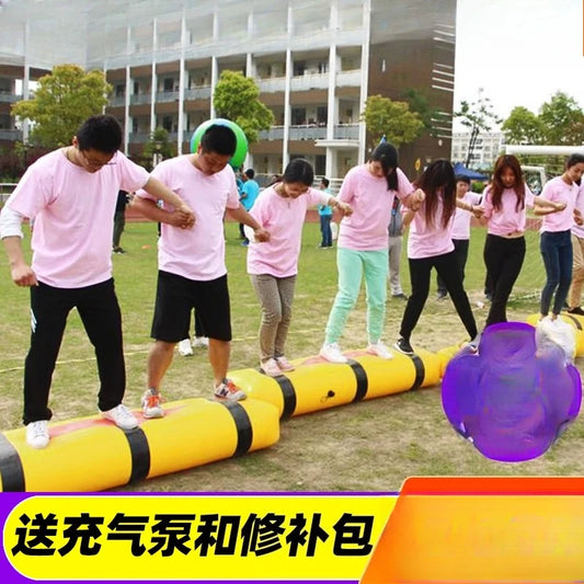 Inflatable Together in the Boat Fun Games Props Collaborative Walk School Games Outdoor Team Building Activities