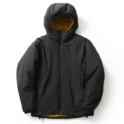 Harajuku Designer Men's Plus Size Winter Hooded Coat: Waterproof, Warm & Windproof for Outdoor Hiking, Skiing, Safari & Work