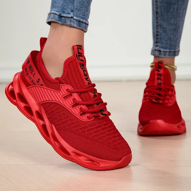 purple Casual Sneakers Women Men Blade Shoes Light Breathable Running Shoes Mesh Sports Sneakers Zapatillas De Mujer Chaussure