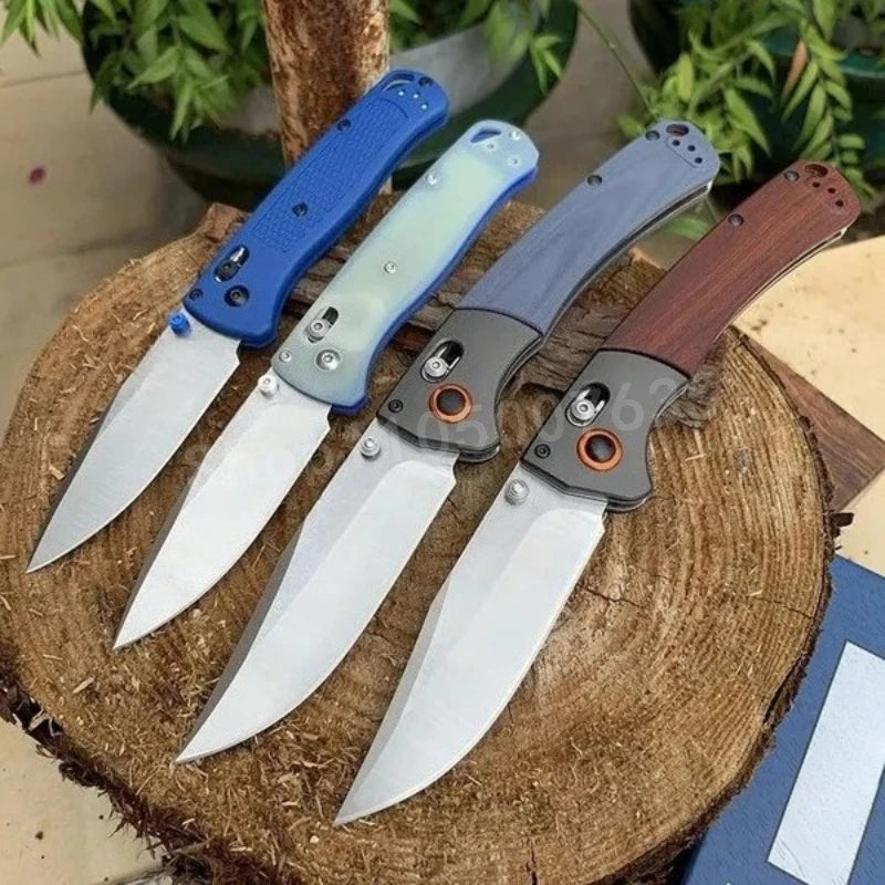 535 Bugout 15080 Knives Hunt Crooked River 4.00\ S30V Clip Point Blade Gray G10 Handle Outdoor Hiking Hunting Knife Gift for Men
