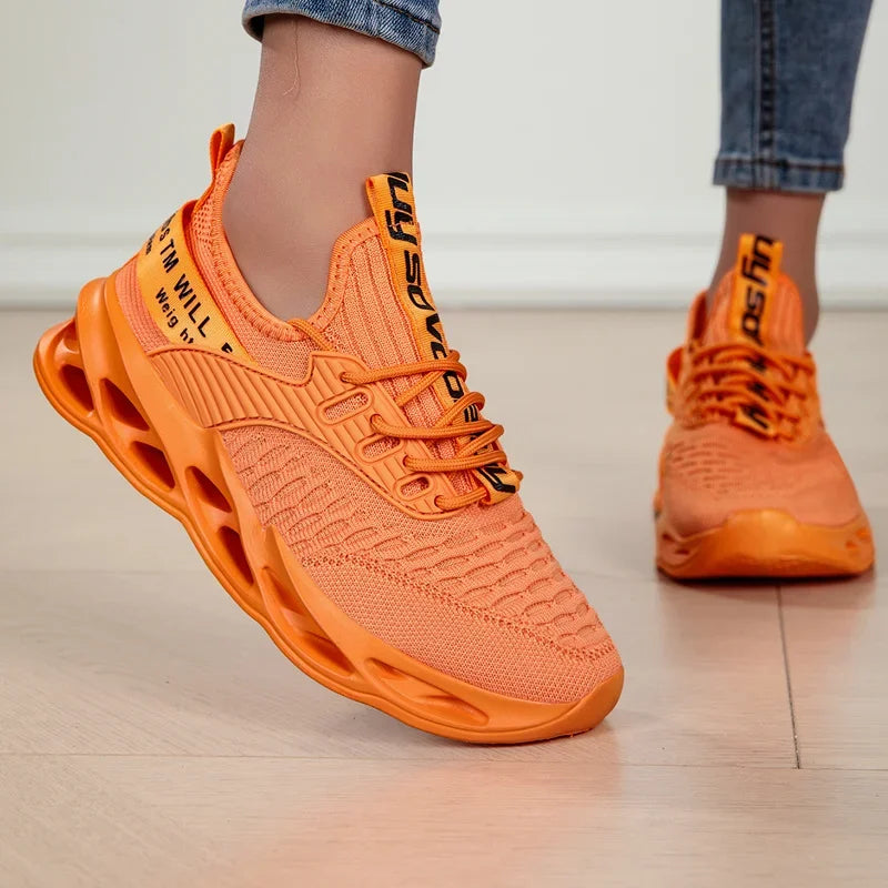purple Casual Sneakers Women Men Blade Shoes Light Breathable Running Shoes Mesh Sports Sneakers Zapatillas De Mujer Chaussure