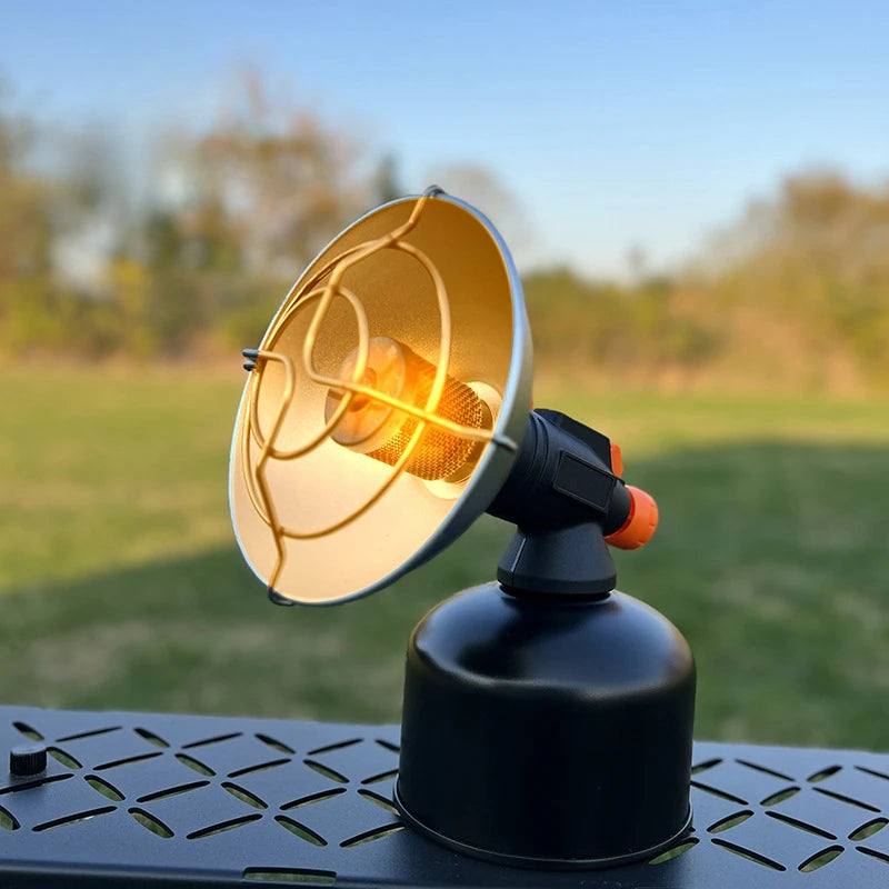 Portable Mini Gas Heater Outdoor Fishing Camping Windproof Stainless Steel Gas Butane Stove Heater With Storage Box