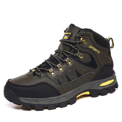 New Men's Hiking Shoes women Mountain Climbing Sneaker Wear-resistant Trekking Walking Sneakers winter plush Fashion Couple Shoe