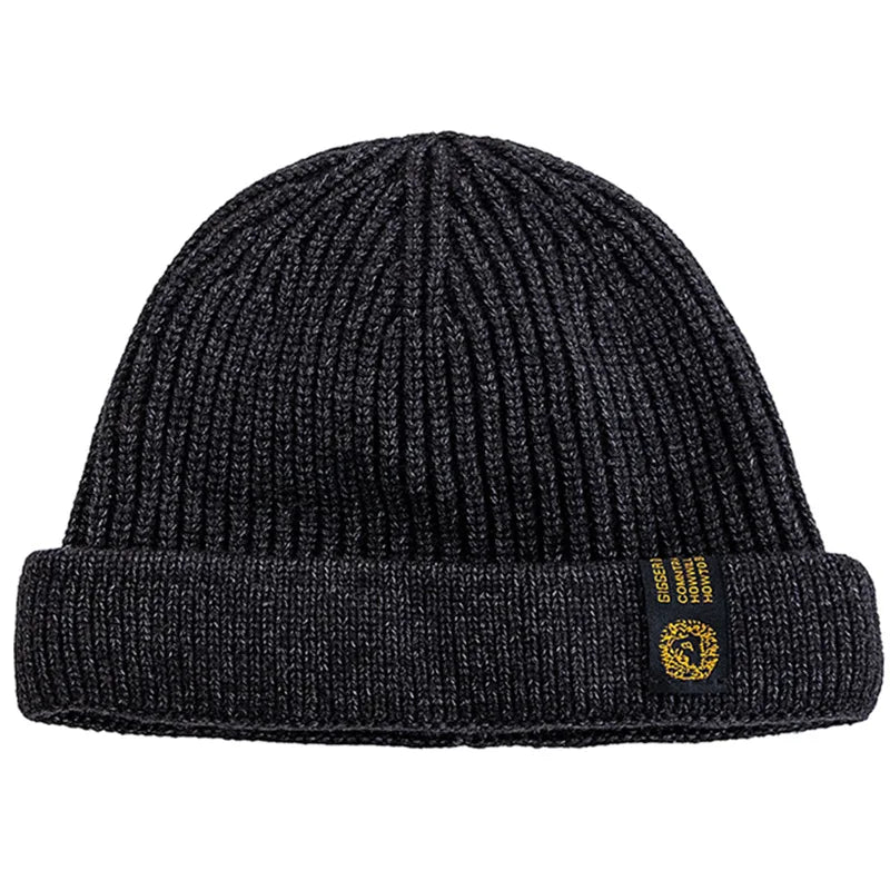 New Men Outdoor Skull Cap Fashion Short Melon Winter Dandy Hats Sailor Style Landlord Hats For Men Autumn Short Beanie Cap