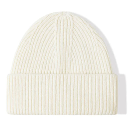 Men Women 100% Merino Wool Beanie Hats Winter Thermal Hat Cuffed Knit Ribbed Beanie Hiking Skiing One Size