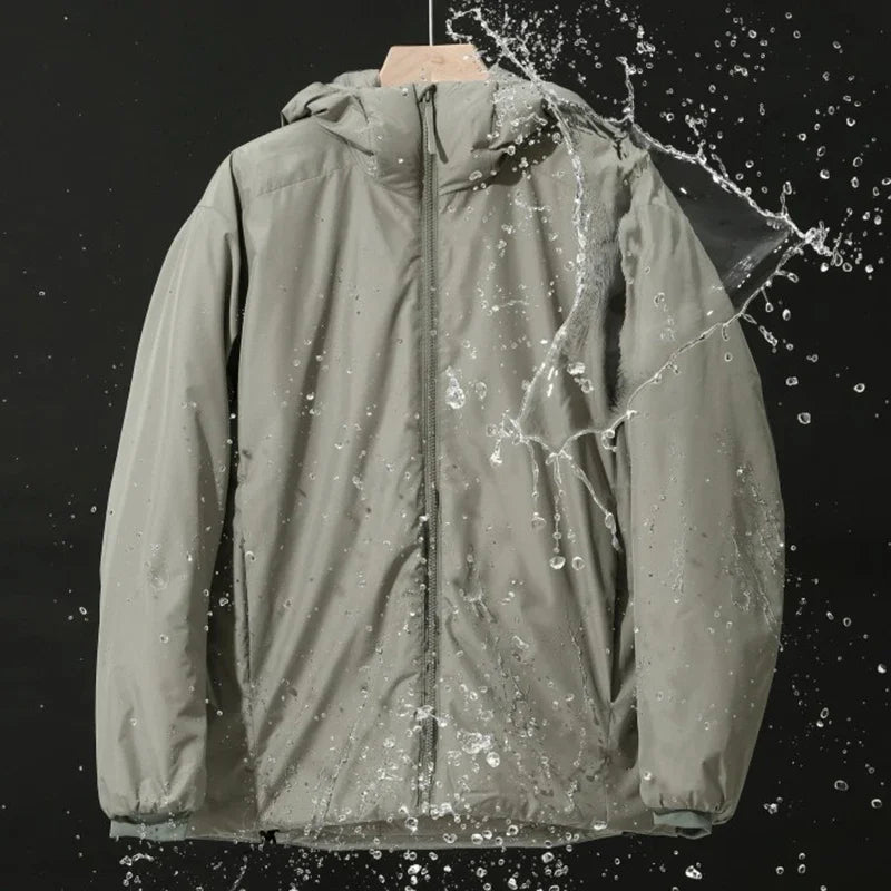 Harajuku Designer Men's Plus Size Winter Hooded Coat: Waterproof, Warm & Windproof for Outdoor Hiking, Skiing, Safari & Work