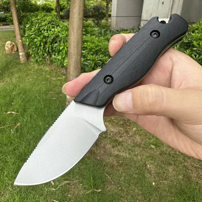 BM 15017 High-hardness Fixed Blade with 8Cr13Mov Steel Blade and G10 Handle Outdoor Camping Hiking EDC Practical Cutting Knife