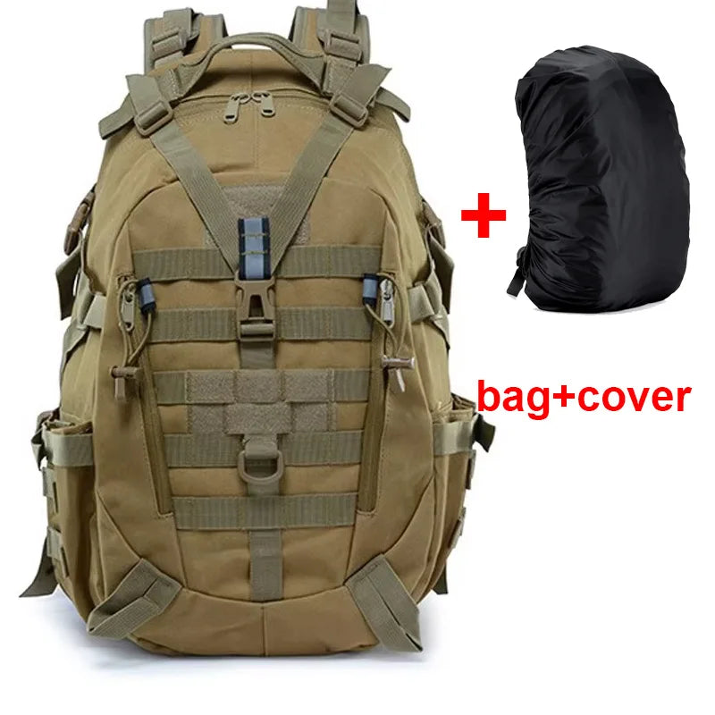 Camping Backpack Men's Bag Travel Bags Tactical Molle Climbing Rucksack Hiking Outdoor Reflective Shoulder Fishing Laptop Bag