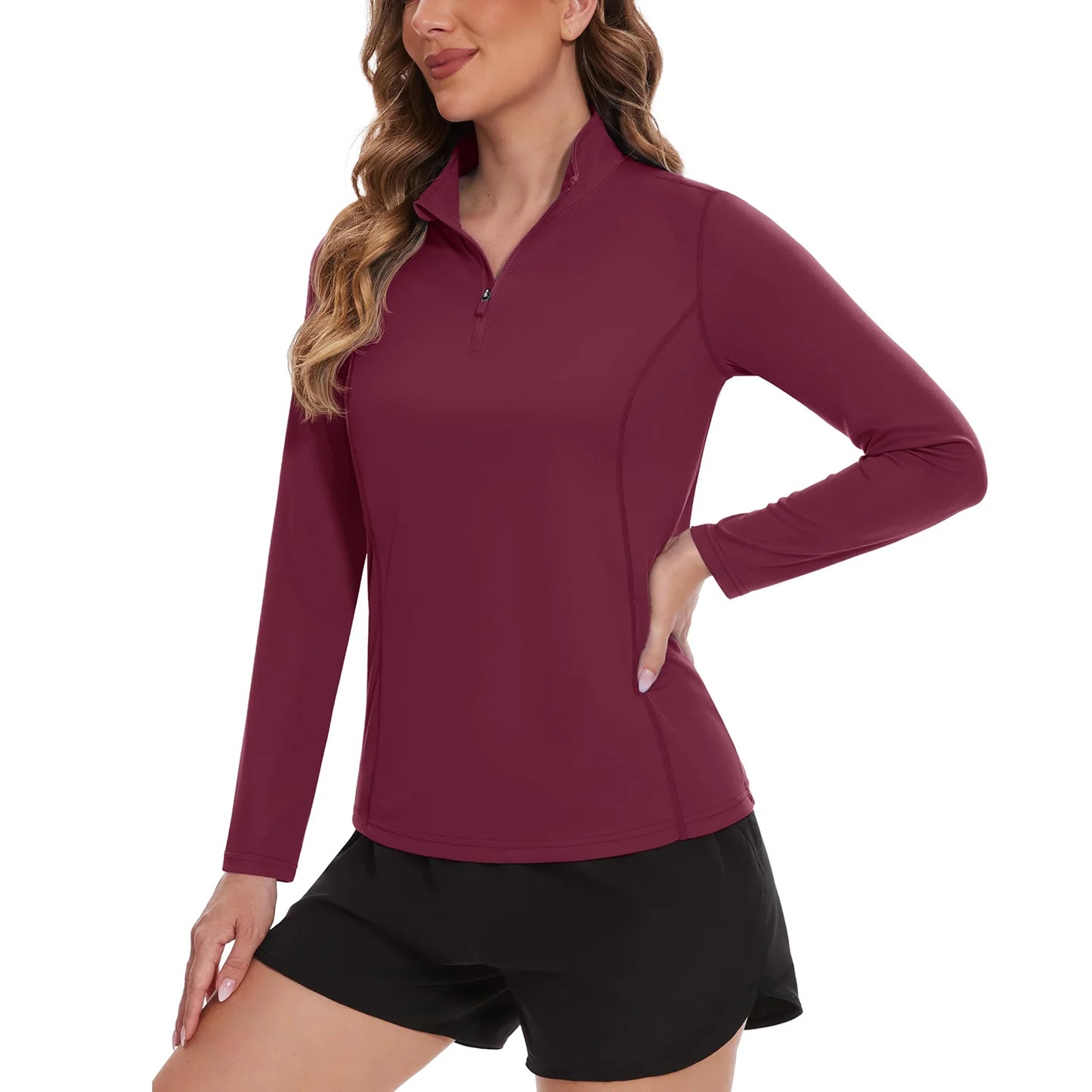 TACVASEN UPF 50+ Quick Dry Long Sleeve T Shirts Womens Anti UV/Sun Protection Shirts Running Hiking Fishing T-Shirts Outdoor