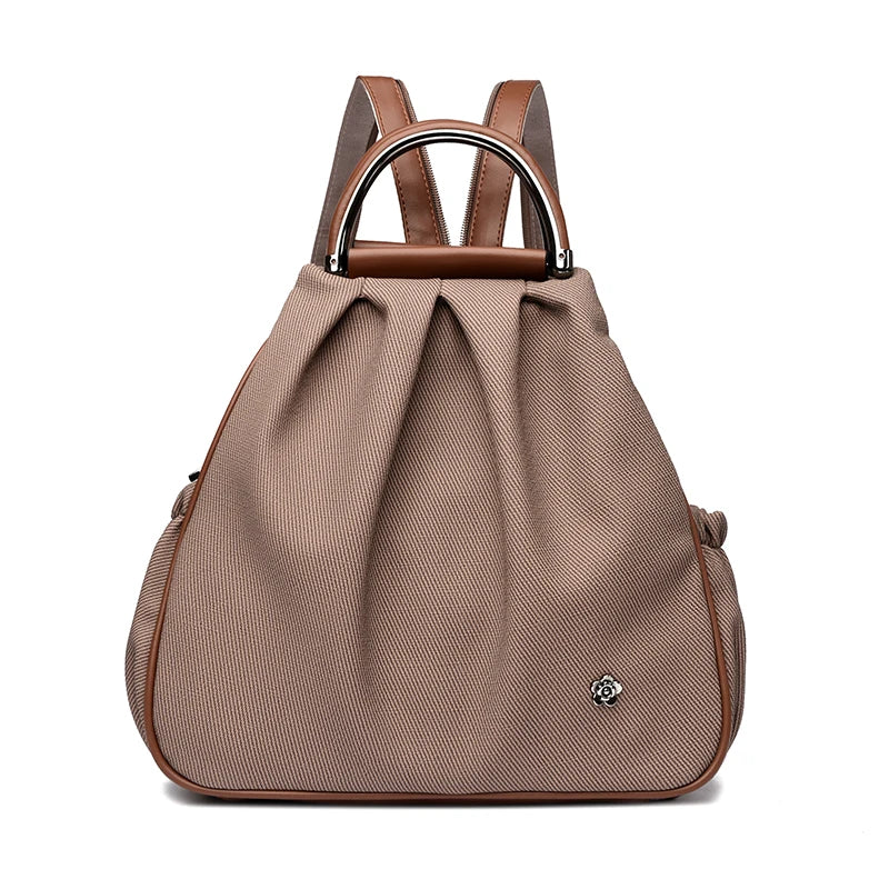 Women Large Capacity Nylon Lightweight Travel Bag Teenager Girls Backpack Anti-Theft Design for Hiking Commuting School Backbag