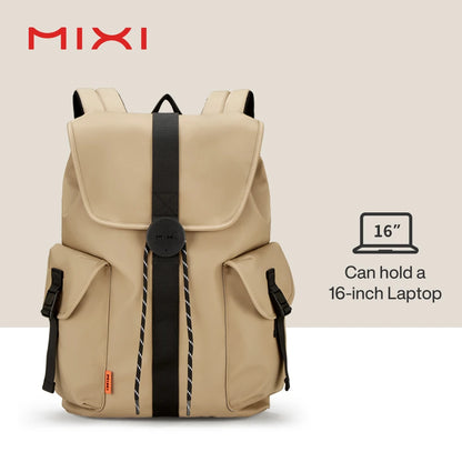 Mixi New 16'' Laptop Backpack Men Waterproof Lightweight Casual  Travel  School Bags Women Outdoors Rucksack 17 Inch White M5228