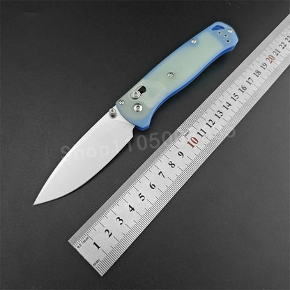 535 Bugout 15080 Knives Hunt Crooked River 4.00\ S30V Clip Point Blade Gray G10 Handle Outdoor Hiking Hunting Knife Gift for Men