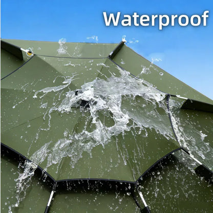 1.8-2.6M Large Fishing Umbrella Parasol Sunshade Windproof Sunshade Awning Outdoor Camping Stand Umbrella With Ground Insert