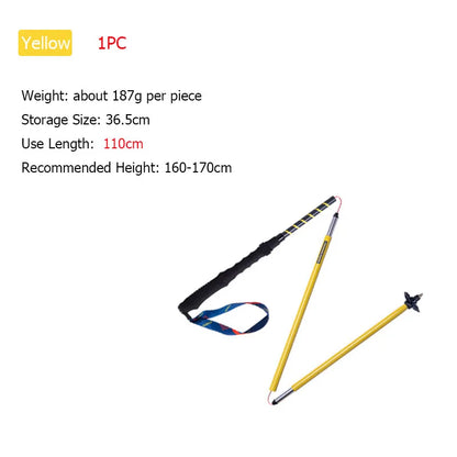 AONIJIE E4202 110cm 120cm Lightweight Folding Collapsible Quick Lock Cross-country Trekking Pole Aluminium Alloy Walking Stick