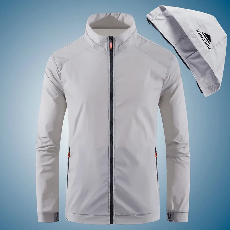Hiking Skin Jacket Outerwear Coat Camping Rain Jackets Waterproof Sun Protection Fishing Hunting Clothes Quick Dry Sunscreen