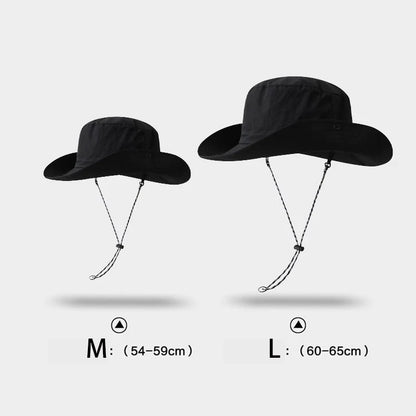 Hiking Hat Western Cowboy Hat Bucket Hat Men Women Sun Protection Outdoor Summer Visor Hat Folding Storage Hiking Hat Caps