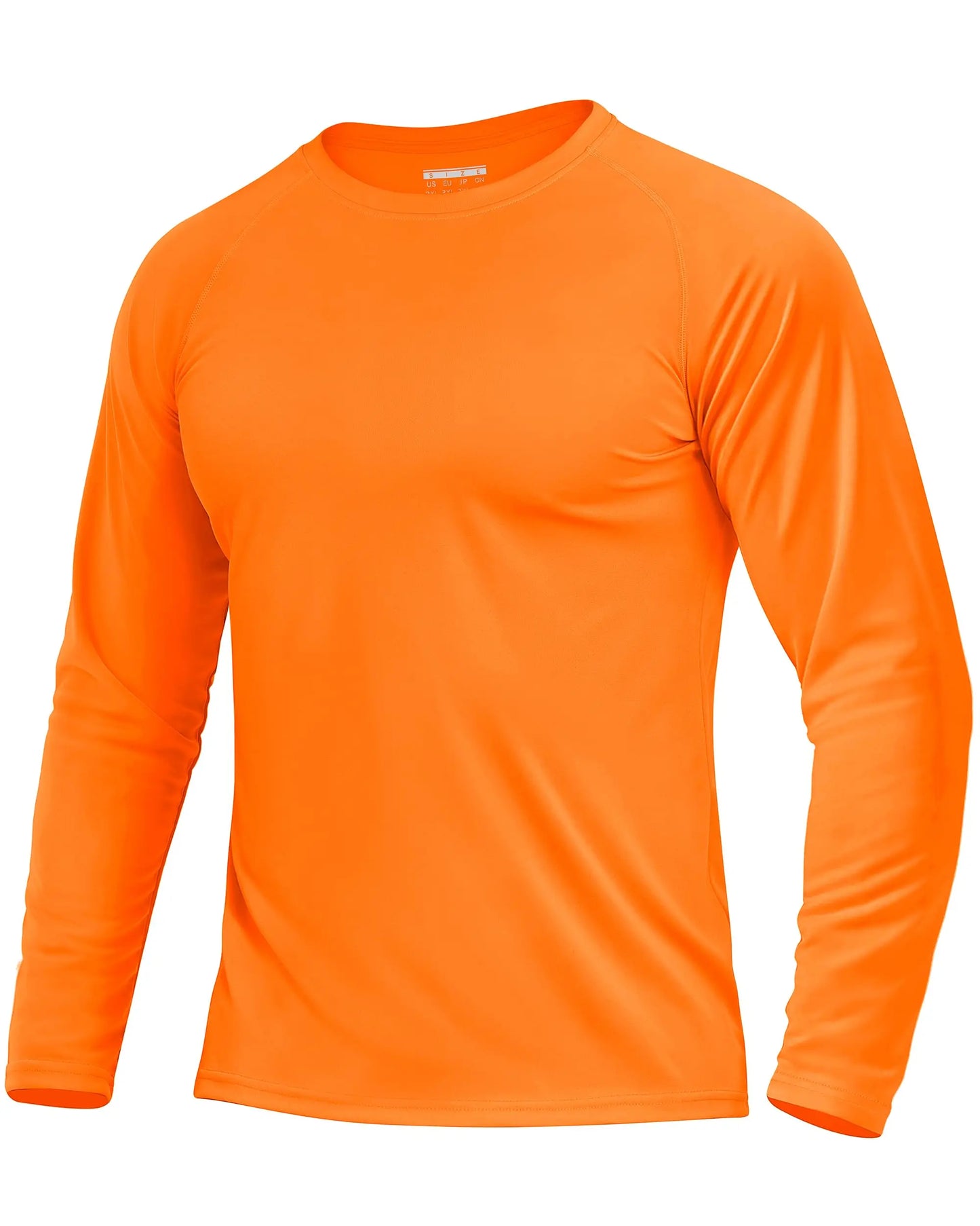 KEFITEVD Men's UPF 50+ Quick Dry Long Sleeve T-Shirts Men Sun Protection Outdoor Fishing Hiking T-Shirts UV Block Shirts Tops