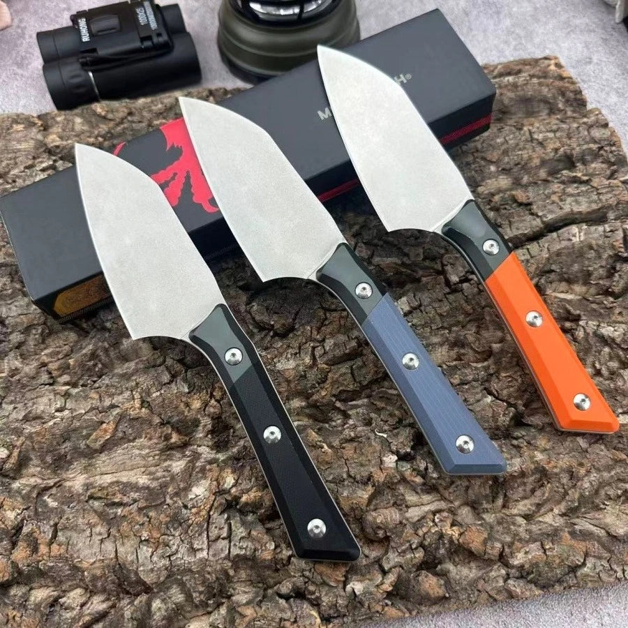 High-hardness Fixed Blade Knife, D2 Steel Blade Treatment, Outdoor Camping Hiking EDC Adventure Climbing Tool, Men's Gift