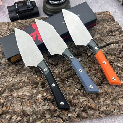 High-hardness Fixed Blade Knife, D2 Steel Blade Treatment, Outdoor Camping Hiking EDC Adventure Climbing Tool, Men's Gift