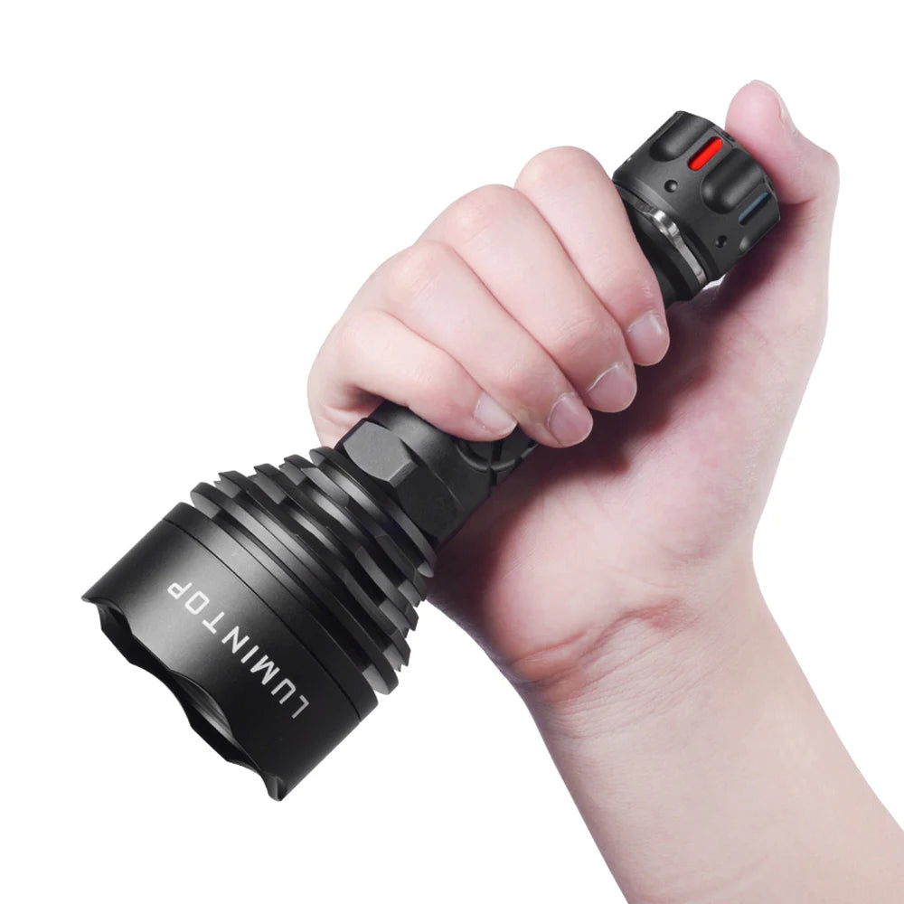 Outdoor Flashlight Tent Camping Lantern Self Defense Lamp EDC Fishing High Power LED Torch 2500 Meter Distance LEP Light THOR 3