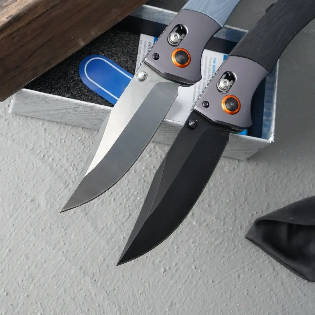 BM 15080 Crooked River Folding Knife Outdoor Camping Hiking Fishing Knife EDC Tactical Hunting Knife Practical Cutting Knife