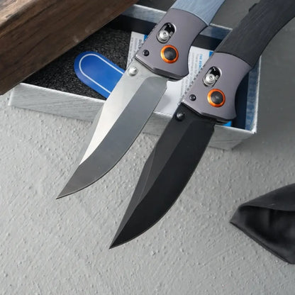 BM 15080 Crooked River Folding Knife Outdoor Camping Hiking Fishing Knife EDC Tactical Hunting Knife Practical Cutting Knife
