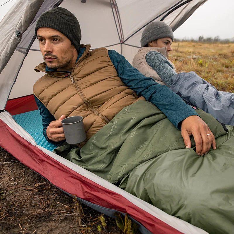 Naturehike LW180 Sleeping Bag Ultralight Waterproof Cotton Sleeping Bag Summer Hiking Camping Sleeping Bag
