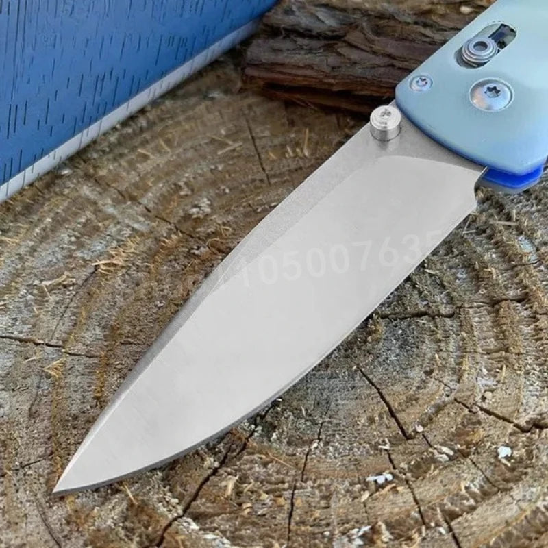 535 Bugout 15080 Knives Hunt Crooked River 4.00\ S30V Clip Point Blade Gray G10 Handle Outdoor Hiking Hunting Knife Gift for Men
