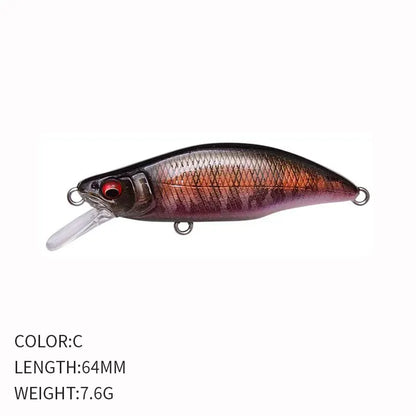 Fishing 64mm 7.6g Swimbaits Bass Big Fish Crankbaits Fishing Lure Sinking Wobblers for Pike Minnow Lure Fishing Tackle