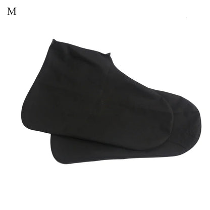 1 Pair Latex Shoe Covers for Rain Waterproof Thickened Reusable Boots Covers for Men Women Cycling Climbing Travel Hiking Camp
