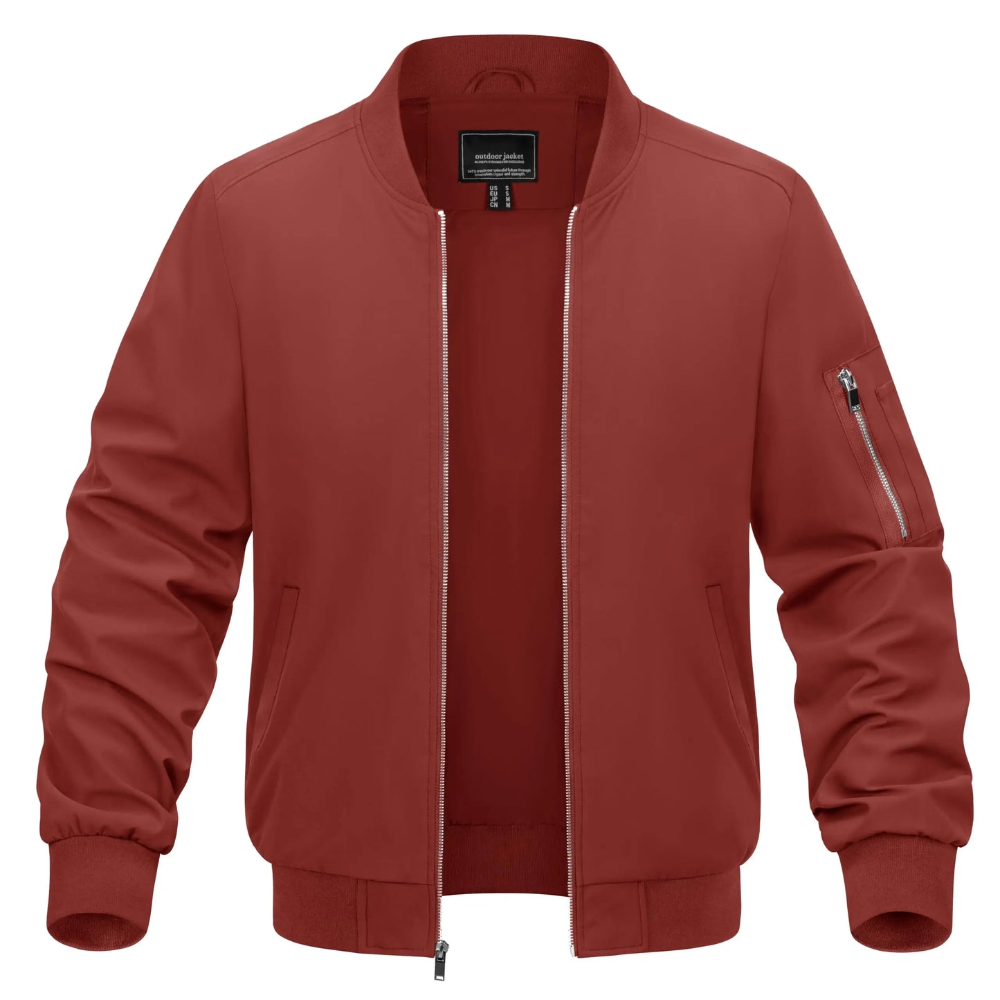 TACVASEN Spring Baseballl Jackets Mens Windbreaker Hiking Trekking Fishing Jackets Outdoor Full Zip Casual Coats Outwear Tops
