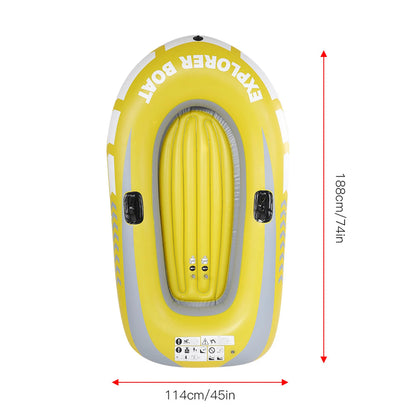 Inflatable Kayak Canoe Made Of High Quality PVC Material Can Accommodate Two Adults At The Same Time Load Capacity Up To 90 Kg