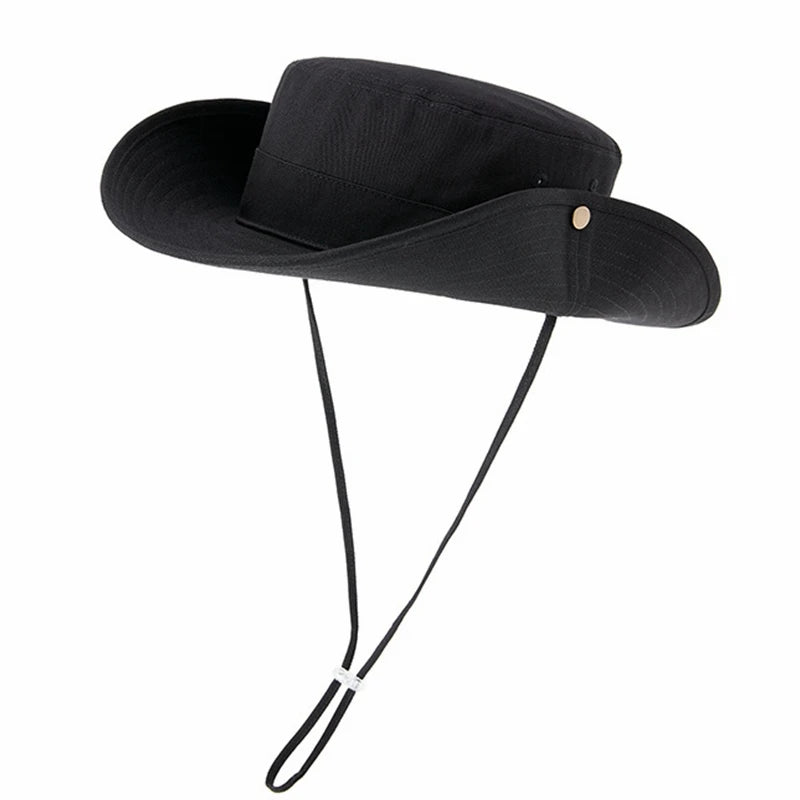 100% Cotton Fisherman Hat Dad Summer Outdoors Sun Cap Man Outdoors Camping Boonie Hat Women Beach Foldable Bucket Hats