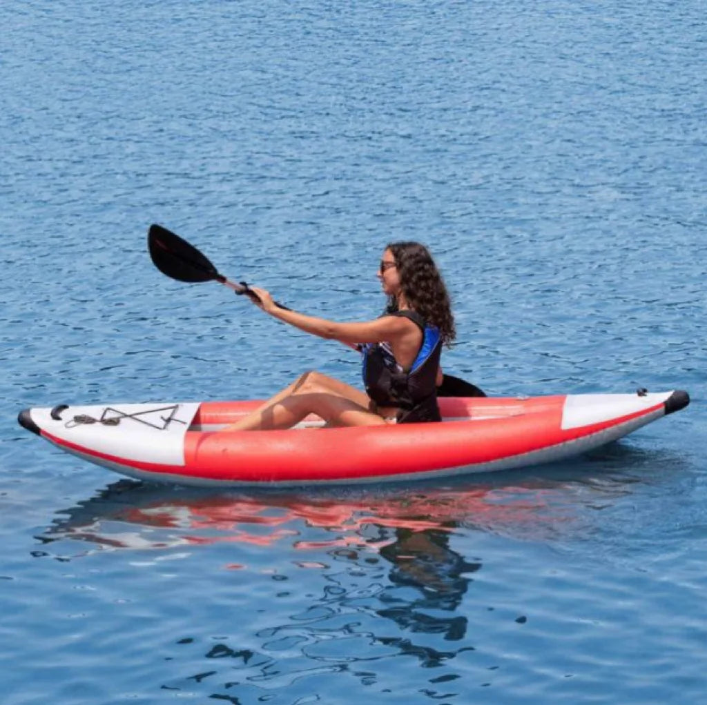 Canoe Kayak 1 Person Inflatable Portable Sport Kayak Set Canoe Boat With Aluminum Oars And High Output Air Pump