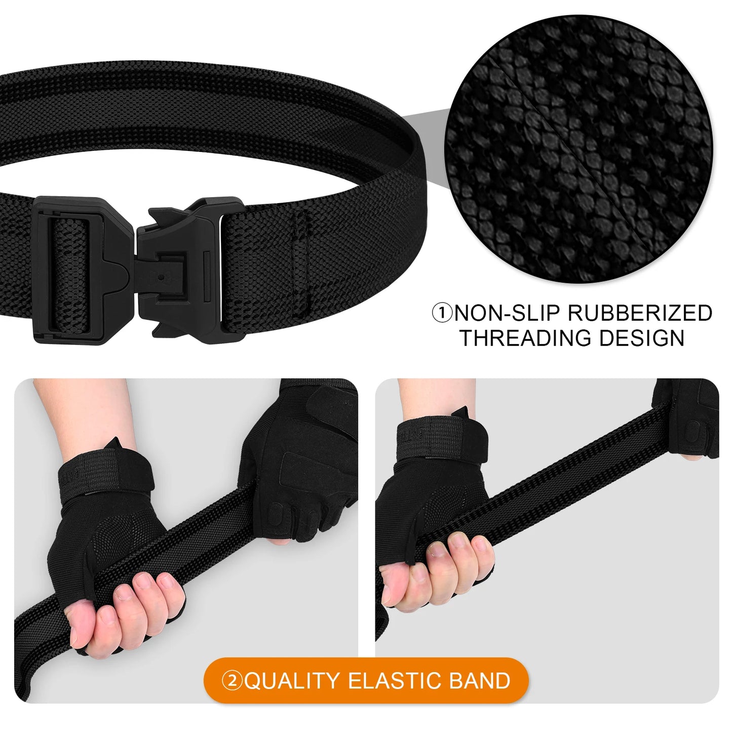 KRYDEX Tactical Thigh Strap Magnet Quick Release Buckle 1.5inch Elastic Leg Strap Belt Drop Holster Outdoors Hunting Accessories
