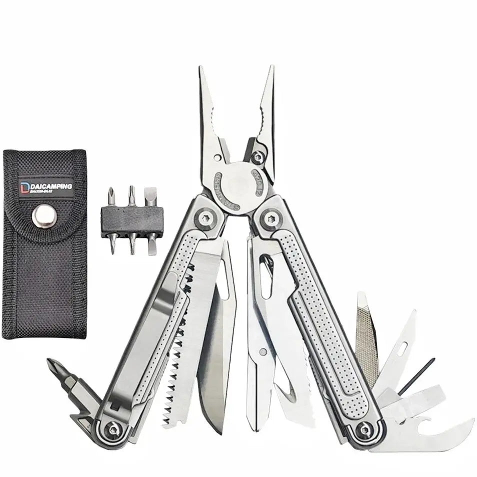 Daicamping DL7 Titanium Alloy Handle Outdoors Multi-tools Clamp Folding Knife EDC Combination Multi Tools Pliers Knives
