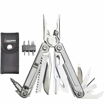 Daicamping DL7 Titanium Alloy Handle Outdoors Multi-tools Clamp Folding Knife EDC Combination Multi Tools Pliers Knives