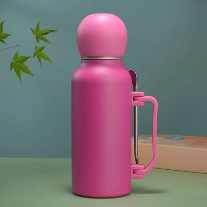 Stainless Steel Yerba Mate Thermos 1200ml Large Capacity Portable Vacuum Flask Outdoors Insulated Tumbler Handle Water Bottle