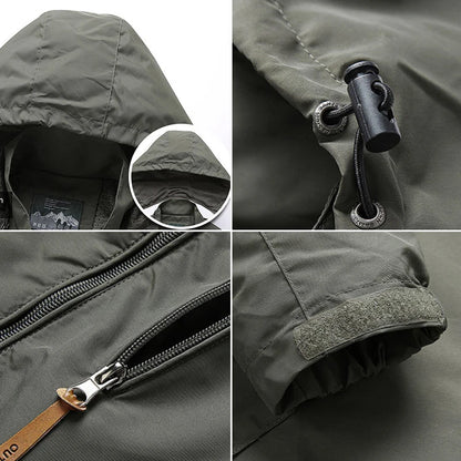 Mens Waterproof Field Jacket Fishing Hiking Jackets Climbing Coat Tactical Trekking Jacket Softshell Windbreaker Hunting Clothes