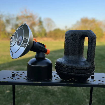 Portable Mini Gas Heater Outdoor Fishing Camping Windproof Stainless Steel Gas Butane Stove Heater With Storage Box
