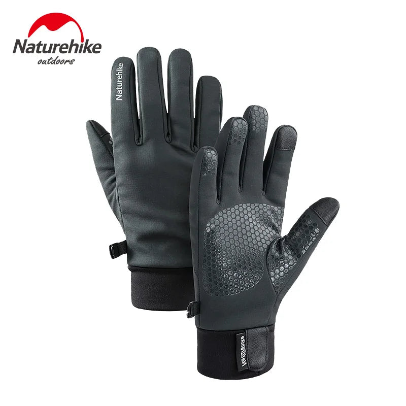 Naturehike Outdoor Climbing Gloves Cashmere Warm Gloves Touch Screen Waterproof Anti-skid Hiking Cycling Gloves Sports Glove