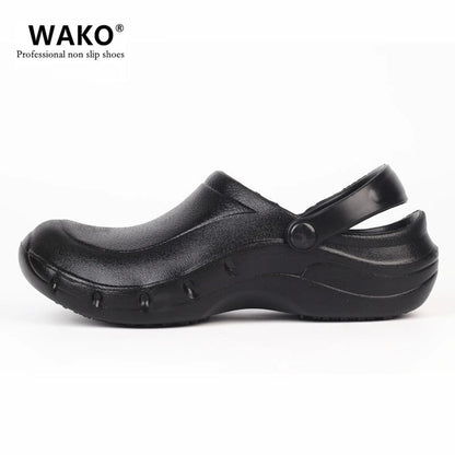 New Men's Chef Kitchen Working Slippers Non-slip Waterproof Oil-proof Shoes Rubber Rain boots for Men and Women Unisex Sandals
