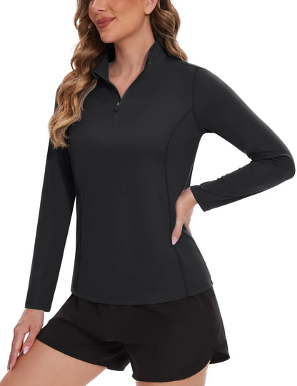 TACVASEN UPF 50+ Quick Dry Long Sleeve T Shirts Womens Anti UV/Sun Protection Shirts Running Hiking Fishing T-Shirts Outdoor