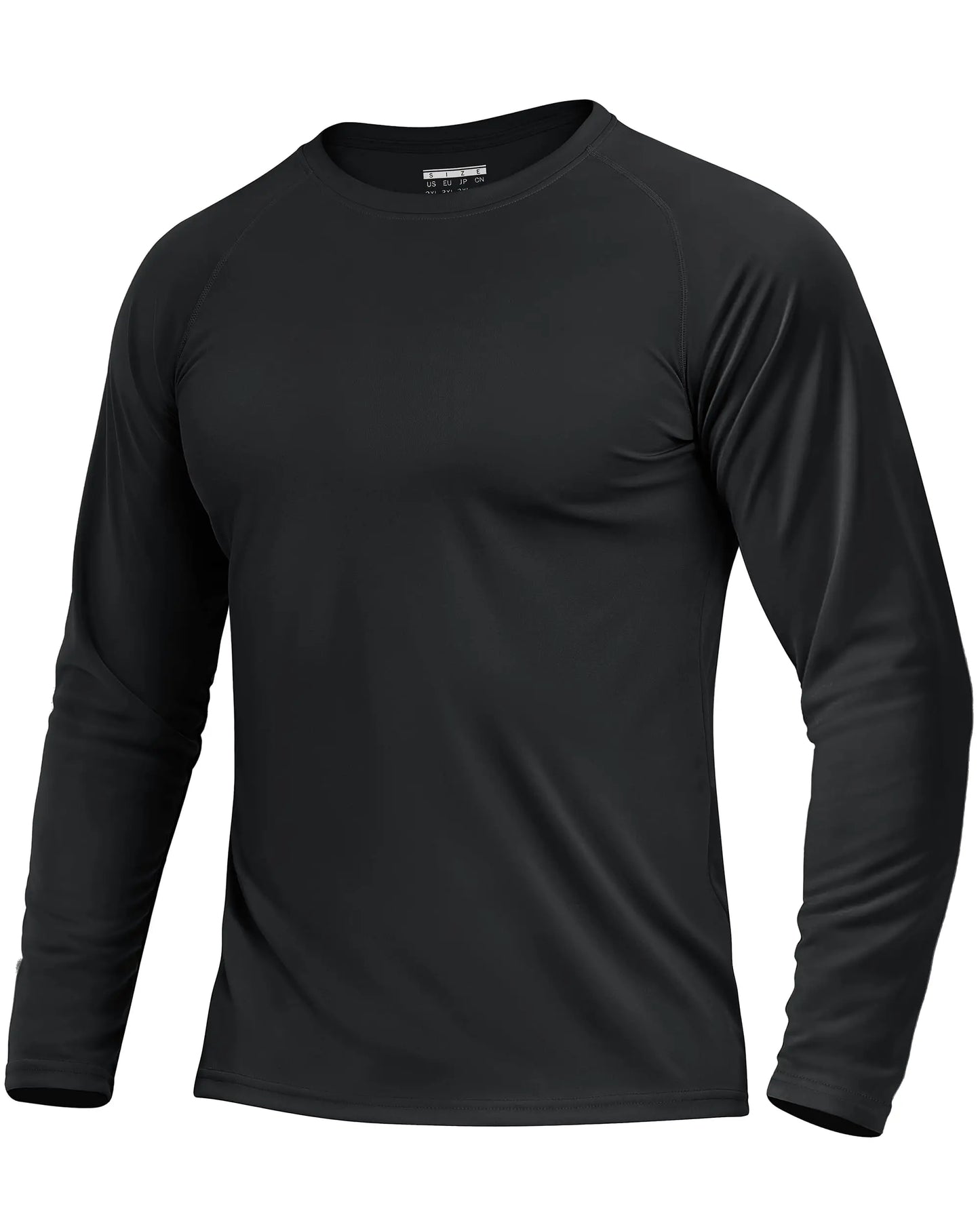 KEFITEVD Men's UPF 50+ Quick Dry Long Sleeve T-Shirts Men Sun Protection Outdoor Fishing Hiking T-Shirts UV Block Shirts Tops